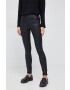 Pepe Jeans pantaloni femei culoarea negru mulata high waist - Pled.ro