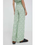 Pepe Jeans pantaloni femei culoarea verde drept high waist - Pled.ro