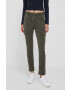 Pepe Jeans pantaloni Cruise femei culoarea verde mulata high waist - Pled.ro