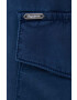 Pepe Jeans pantaloni Jynx femei culoarea albastru marin fason cargo high waist - Pled.ro