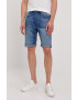 Pepe Jeans pantaloni scurti jeans Callen barbati culoarea portocaliu - Pled.ro