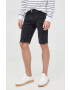 Pepe Jeans pantaloni scurti jeans Stanley Short Destroy barbati culoarea negru - Pled.ro