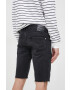 Pepe Jeans pantaloni scurti jeans Stanley Short Destroy barbati culoarea negru - Pled.ro