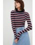 Pepe Jeans pulover femei light cu turtleneck - Pled.ro