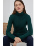 Pepe Jeans pulover femei culoarea verde light cu turtleneck - Pled.ro