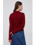 Pepe Jeans pulover femei culoarea bordo light cu turtleneck - Pled.ro