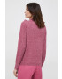 Pepe Jeans pulover din amestec de lana Talia femei culoarea roz light cu turtleneck - Pled.ro