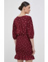 Pepe Jeans rochie culoarea bordo mini drept - Pled.ro