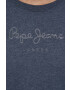 Pepe Jeans rochie Britney culoarea albastru marin mini oversize - Pled.ro