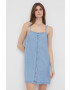 Pepe Jeans rochie jeans Sunny mini drept - Pled.ro