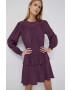 Pepe Jeans rochie Milenka culoarea violet mini evazati - Pled.ro