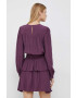 Pepe Jeans rochie Milenka culoarea violet mini evazati - Pled.ro