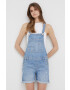 Pepe Jeans salopete din denim Abby Fabby - Pled.ro