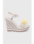 Pepe Jeans Sandale Ohara New Rainbow femei culoarea crem toc pana - Pled.ro