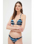 Pepe Jeans sutien de baie culoarea albastru marin cupa moale - Pled.ro