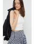 Pepe Jeans top femei culoarea alb - Pled.ro