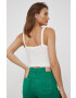 Pepe Jeans top femei culoarea alb - Pled.ro