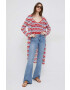 Pepe Jeans top din amestec de in Frida - Pled.ro