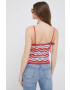 Pepe Jeans top din amestec de in Frida - Pled.ro