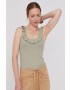 Pepe Jeans Top Dorina femei culoarea verde - Pled.ro