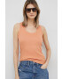 Pepe Jeans top Winona femei culoarea portocaliu - Pled.ro