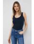 Pepe Jeans top Winona femei culoarea albastru marin - Pled.ro