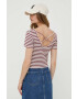 Pepe Jeans tricou Babette femei culoarea bej - Pled.ro