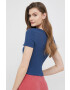 Pepe Jeans tricou Cara femei culoarea albastru marin - Pled.ro