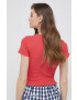 Pepe Jeans tricou Cara femei culoarea rosu - Pled.ro