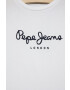 Pepe Jeans tricou de bumbac pentru copii culoarea alb cu imprimeu - Pled.ro