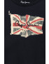 Pepe Jeans tricou de bumbac pentru copii neted - Pled.ro