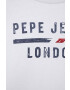 Pepe Jeans tricou de bumbac pentru copii culoarea verde modelator - Pled.ro