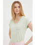 Pepe Jeans tricou din amestec de in culoarea verde - Pled.ro