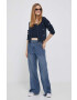 Pepe Jeans tricou din amestec de lana Emalynn culoarea albastru marin - Pled.ro