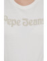 Pepe Jeans tricou din bumbac culoarea bej - Pled.ro