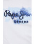 Pepe Jeans tricou din bumbac culoarea alb - Pled.ro