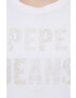 Pepe Jeans tricou din bumbac culoarea alb - Pled.ro