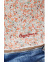 Pepe Jeans tricou din bumbac culoarea portocaliu - Pled.ro