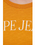 Pepe Jeans tricou din bumbac culoarea portocaliu - Pled.ro