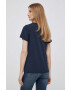 Pepe Jeans tricou din bumbac culoarea albastru marin - Pled.ro