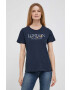 Pepe Jeans tricou din bumbac culoarea albastru marin - Pled.ro