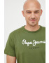 Pepe Jeans tricou din bumbac culoarea portocaliu - Pled.ro