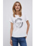 Pepe Jeans tricou din bumbac Alessa culoarea alb - Pled.ro