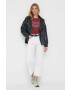 Pepe Jeans tricou din bumbac Bria culoarea bordo - Pled.ro