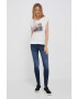 Pepe Jeans tricou din bumbac Coraline culoarea bej - Pled.ro