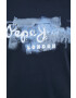 Pepe Jeans tricou din bumbac Goldie culoarea albastru marin - Pled.ro