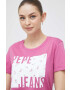 Pepe Jeans tricou din bumbac Lucie culoarea roz - Pled.ro