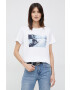 Pepe Jeans tricou din bumbac Mila culoarea alb - Pled.ro