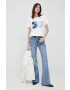 Pepe Jeans tricou din bumbac Mila culoarea alb - Pled.ro