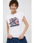 Pepe Jeans tricou din bumbac Natty culoarea alb - Pled.ro